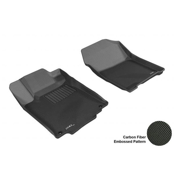 3D Maxpider 3D MAXpider L1HD04311509 HONDA CR-V 2012-2014 KAGU BLACK R1 Floor Mat L1HD04311509